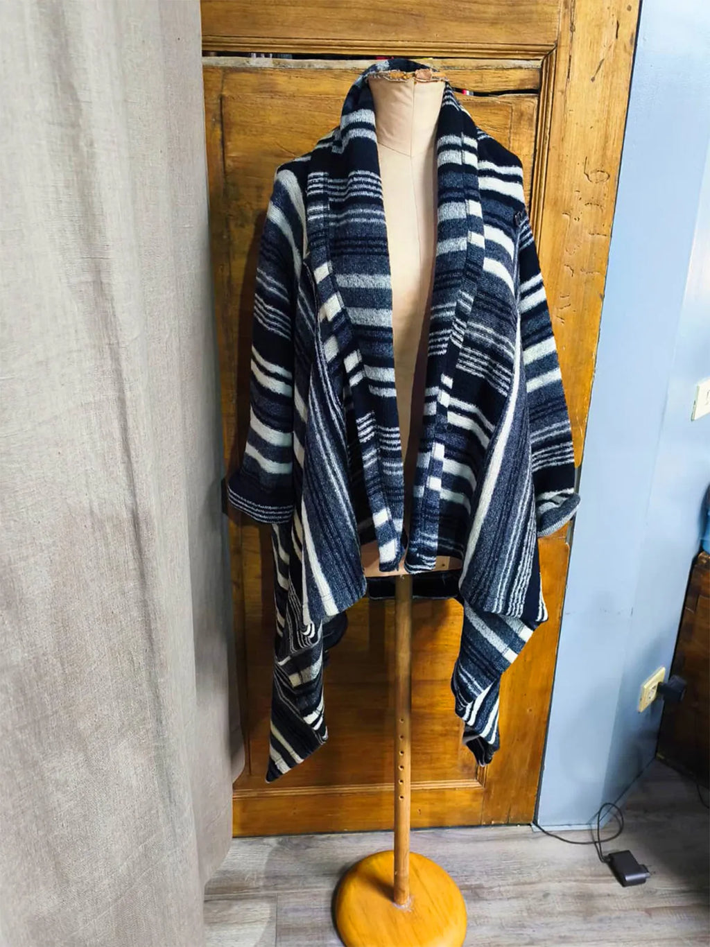 Cappotto in lana cotta, oversize