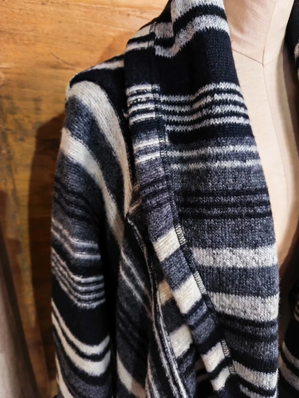 Cappotto in lana cotta, oversize