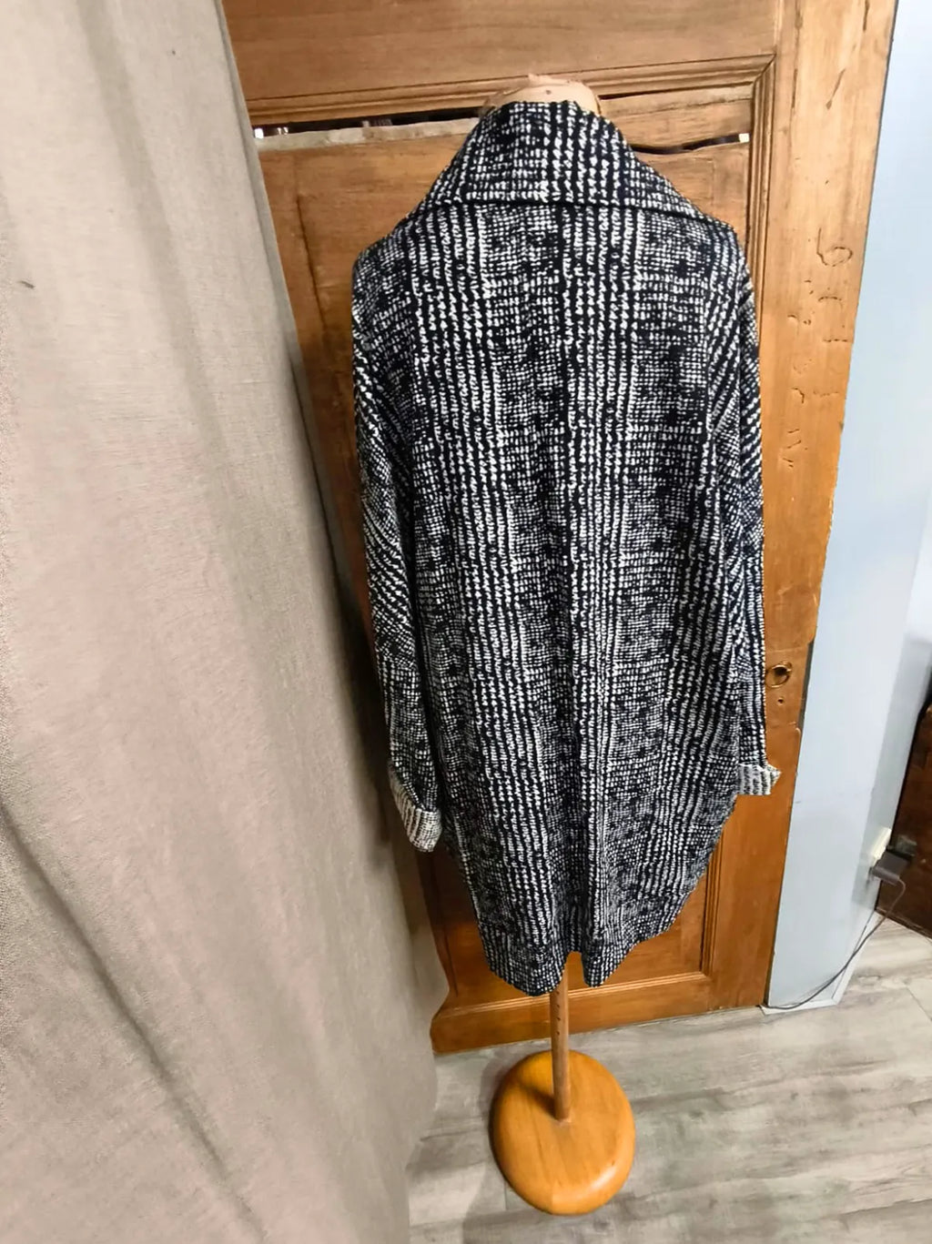 Spolverino leggero, senza abbottonatura, misto cotone