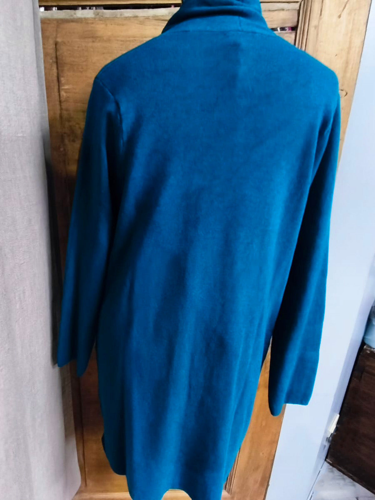 Cardigan lungo con tasche in viscosa